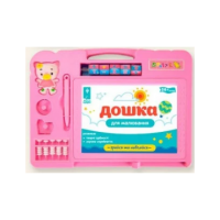 МАГНІТНА ДОШКА ДЛЯ МАЛЮВАННЯ РОЖЕВА, PL-7018