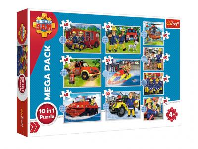 Пазли - 10в1 - 90382 Пожежний Сем. Зустрічайте рятувальну команду пожежника Сема, Trefl