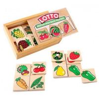 Настільна гра лото Овочі, фрукти, ягоди "Lam Toys 30 деталей
