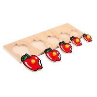 Рамка-вкладка Яблука Lam Toys 5 деталей