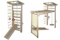 Спортивний куточок Трансформер з сосни 225см з гіркою