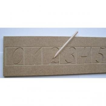 Тренажер для письма цифри прописні