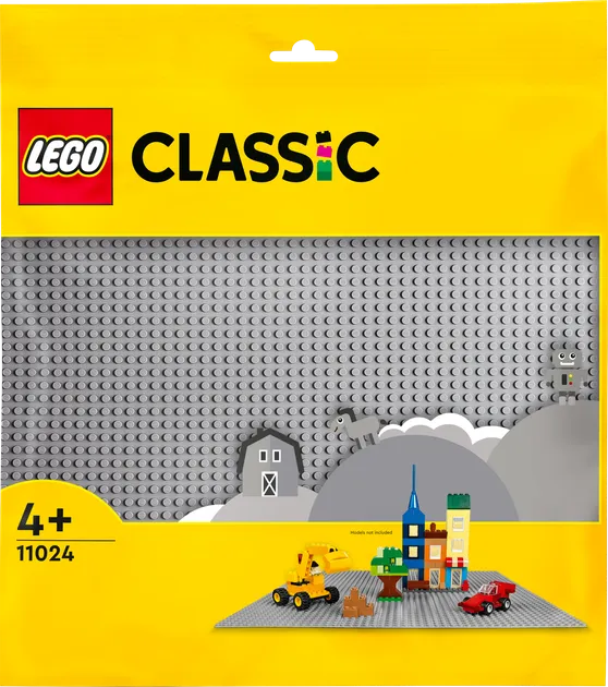 Блоковий конструктор LEGO Classic Базова пластина сірого кольору, 1 деталь (11024)