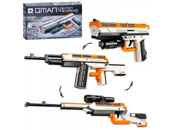 Конструктор Qman 42109  пістолет, 273 дет., кор., 31,5-19-5 см.