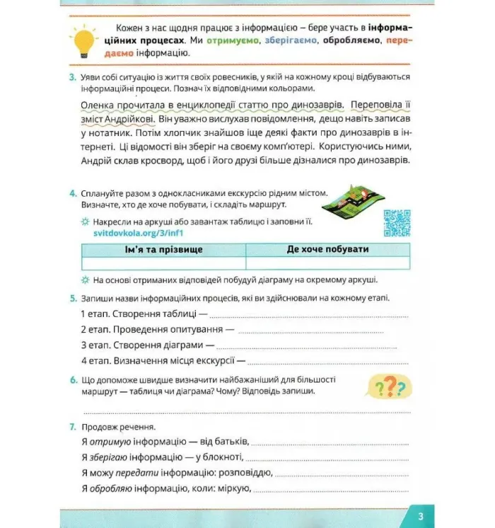Навчальний зошит Інформатика 3 клас НУШ Авт: Андрусич О.Стеценко І. Волощенко О. Козак О. Вид-во: Світич (Світич)