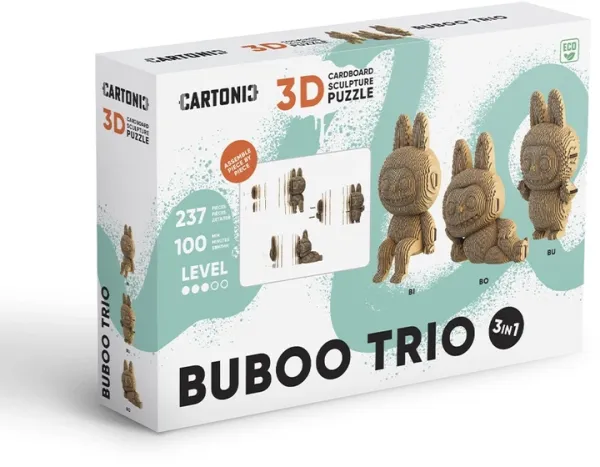 Картонний конструктор "Cartonic 3D Puzzle BUBOO TRIO"