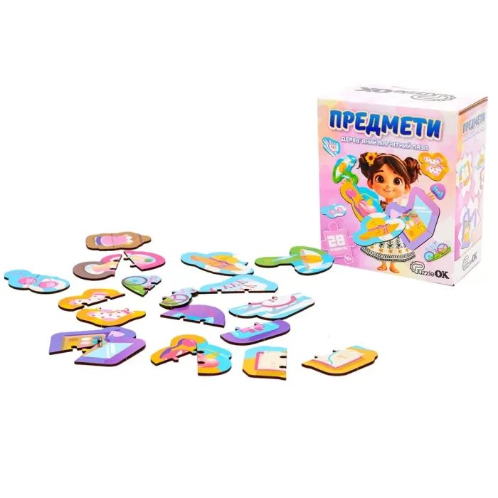 Дерев'яний магнітний пазл Предмети Puz-22931 PuzzleOk