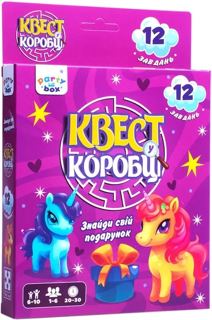 Гра настільна, розважальна Квест у коробці Комікс VT5902-04 Vladi Toys