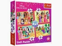 Пазл Trefl Disney Казкові історії принцес 4 в 1 207 елементів