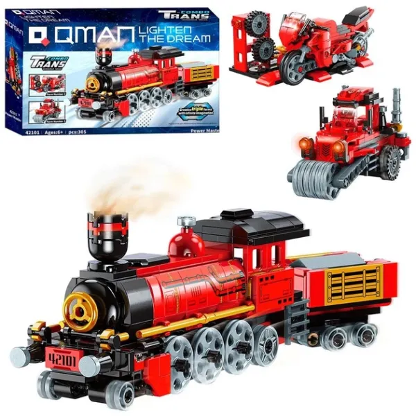 Конструктор Qman 42101 "Trans Collector" Поїзд 310деталей