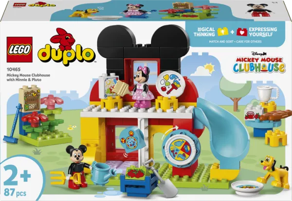 Конструктор LEGO DUPLO Disney Міккі Маус: Клубний будинок з Мінні та Плуто 87 деталей (10465)