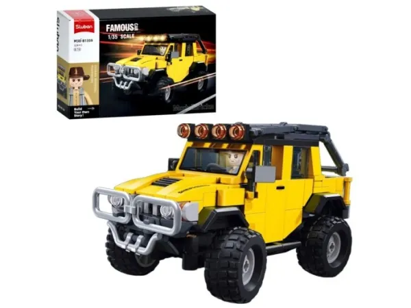Конструктор SLUBAN M38-B1359 джип, фігурка, 324дет, кор., 30-19-6,5см