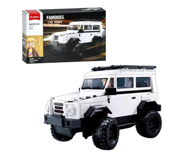 Конструктор SLUBAN M38-B1358 джип, 1:35, фігурка, 332 дет., кор., 30-19-7 см.