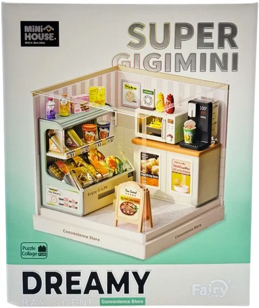 Конструктор-румбокс MINI HOUSE серії "Інтер'єр Міні" – ЦІЛОДОБОВИЙ МАГАЗИН (арт. 8033)