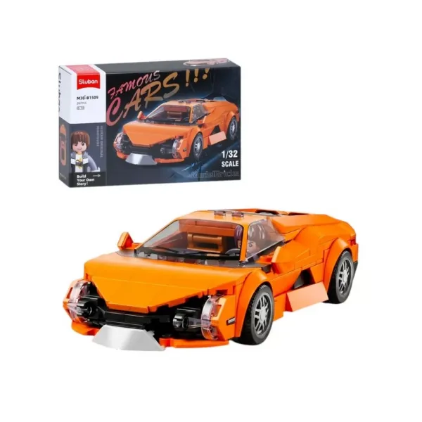 Конструктор SLUBAN M38-B1509 авто серія, машина, 1:32, фігурка, 267 дет., кор., 30-19-7 см.