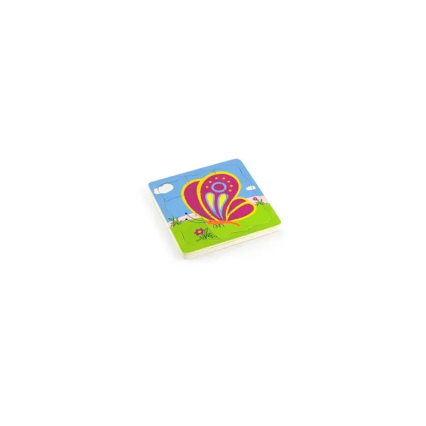 Дерев'яний багатошаровий пазл Viga Toys Метелик (59517VG)