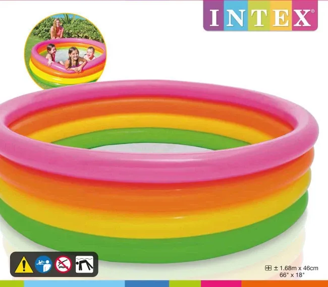 Intex Басейн 56441 NP "Веселка" (6) 4 кільця, розміром 168-45см, обсяг: 780л