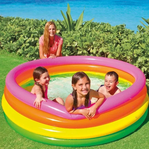 Intex Басейн 56441 NP "Веселка" (6) 4 кільця, розміром 168-45см, обсяг: 780л