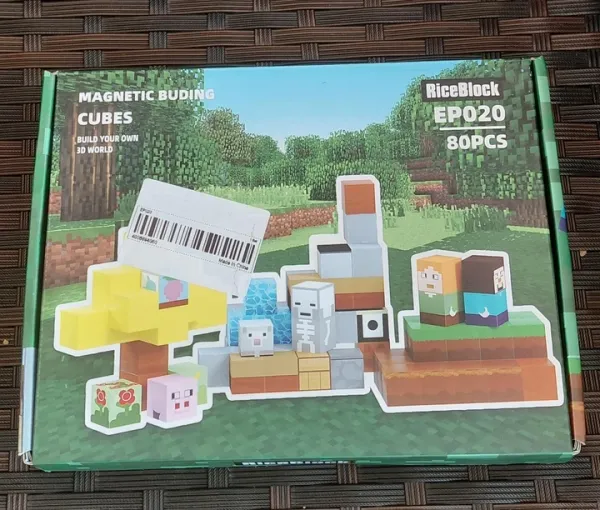 Магнітний конструктор Майнкрафт Minecraft Magnetic Building Blocks 80 PCS