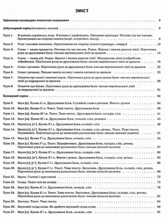 НУШ Українська мова 1 клас. Мій конспект (навчання грамоти) Частина 1 (до