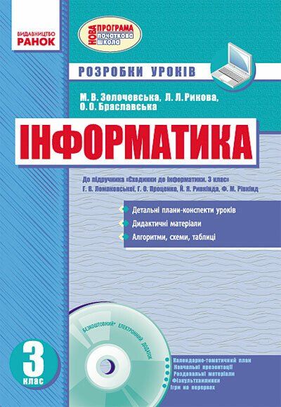 Інформатика 3 клас Розробка уроків до підручника Ломаковської Г.В. та ін.