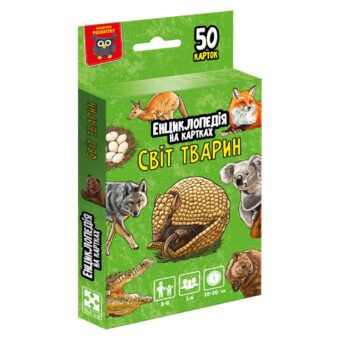 Енциклопедія на картках VT6002-01 "Світ тварин" Vladi Toys